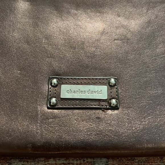 Charles David Bronze Clutch - Picture 3 of 9